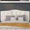 Flash Furniture Full Cambridge, Headboard, White Fabric HG-HB1708-F-W-GG - alternate 4